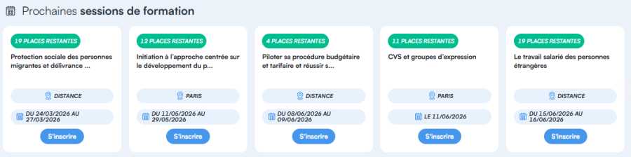 Formations 1er Semestre 2026 : Il reste des places !