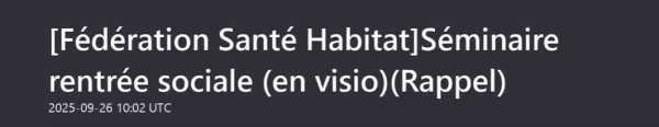 Séminaire de Rentrée Sociale 2025
