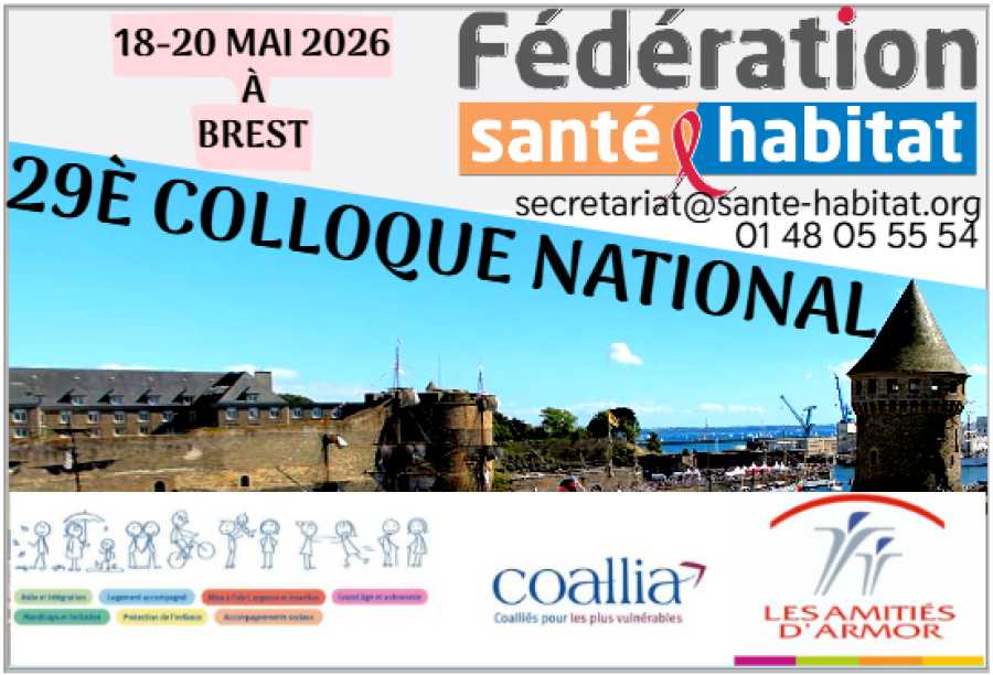 29è Colloque national de la Fédération Santé Habitat 2026 à BREST : Inscriptions ouvertes !